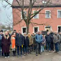 Die Besuchergruppe in Ellenbach